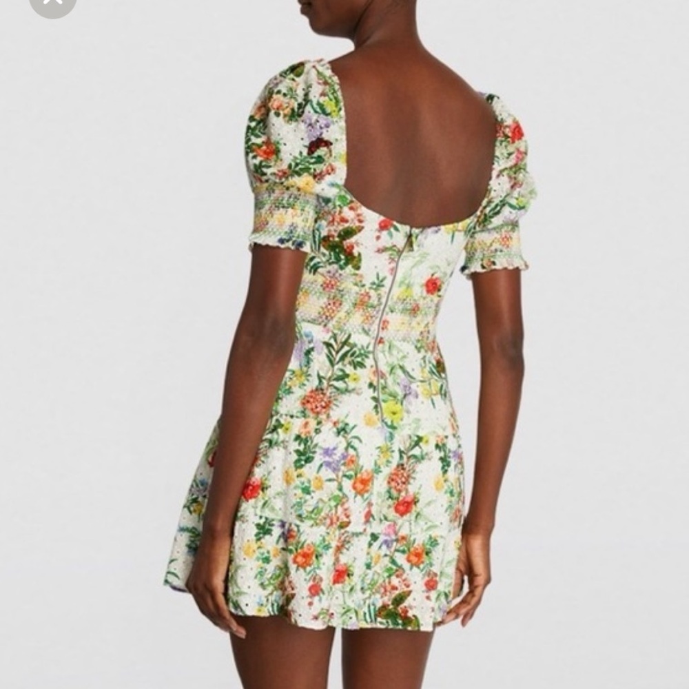 Alice and Olivia Kristie Floral Mini Dress - Picture 3 of 7